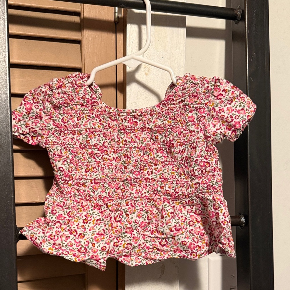 Carter's Pink Floral Kids Blouse